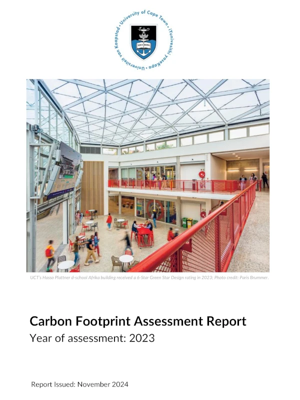 University of Cape Town Carbon Footprint Report 2023